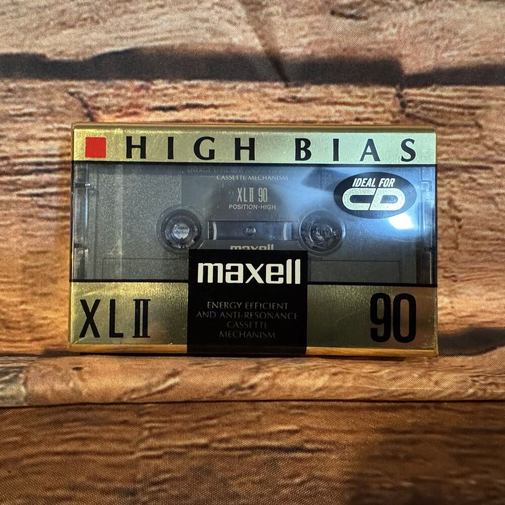 Maxell XLII 90 High Bias Audio Cassette Tape Type II Blank Sealed New Old Stock